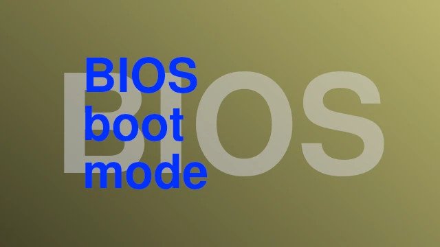 arch install - boot-mode_BIOS